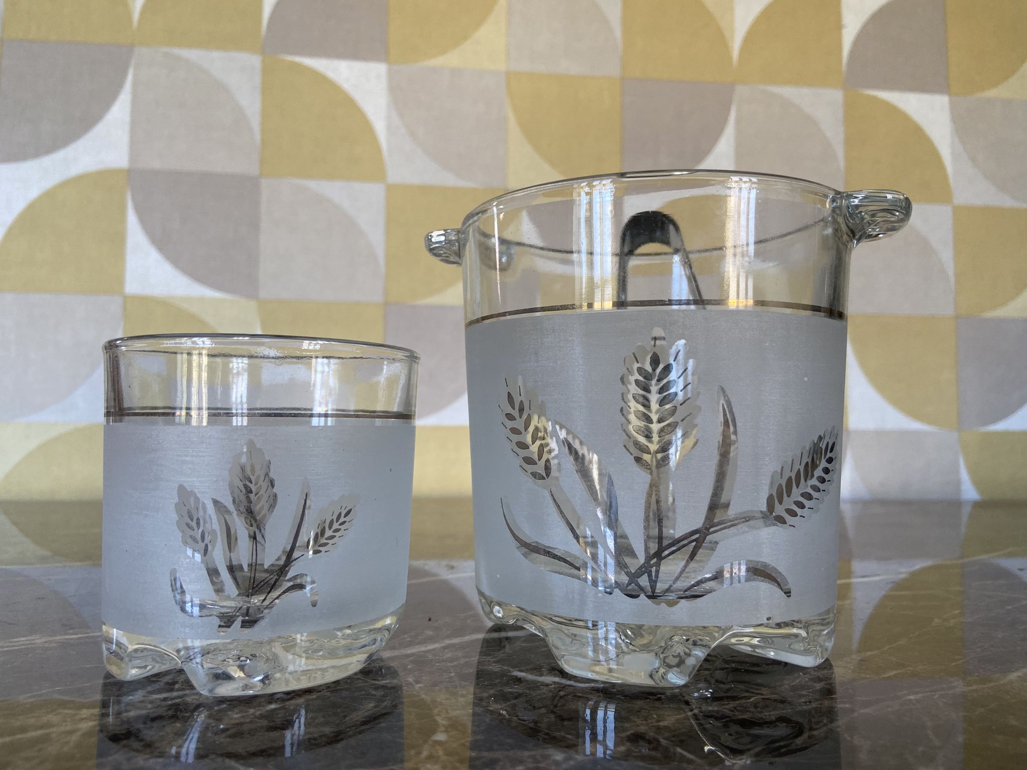 Verres à Whisky et seau à glaçons