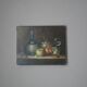 Old oil painting on canvas still life W. Jenkins countryside decoration