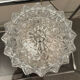 Vintage cast glass ceiling lamp 70s
