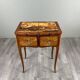 Sewing table in marquetry in the Louis XV style, 20th century