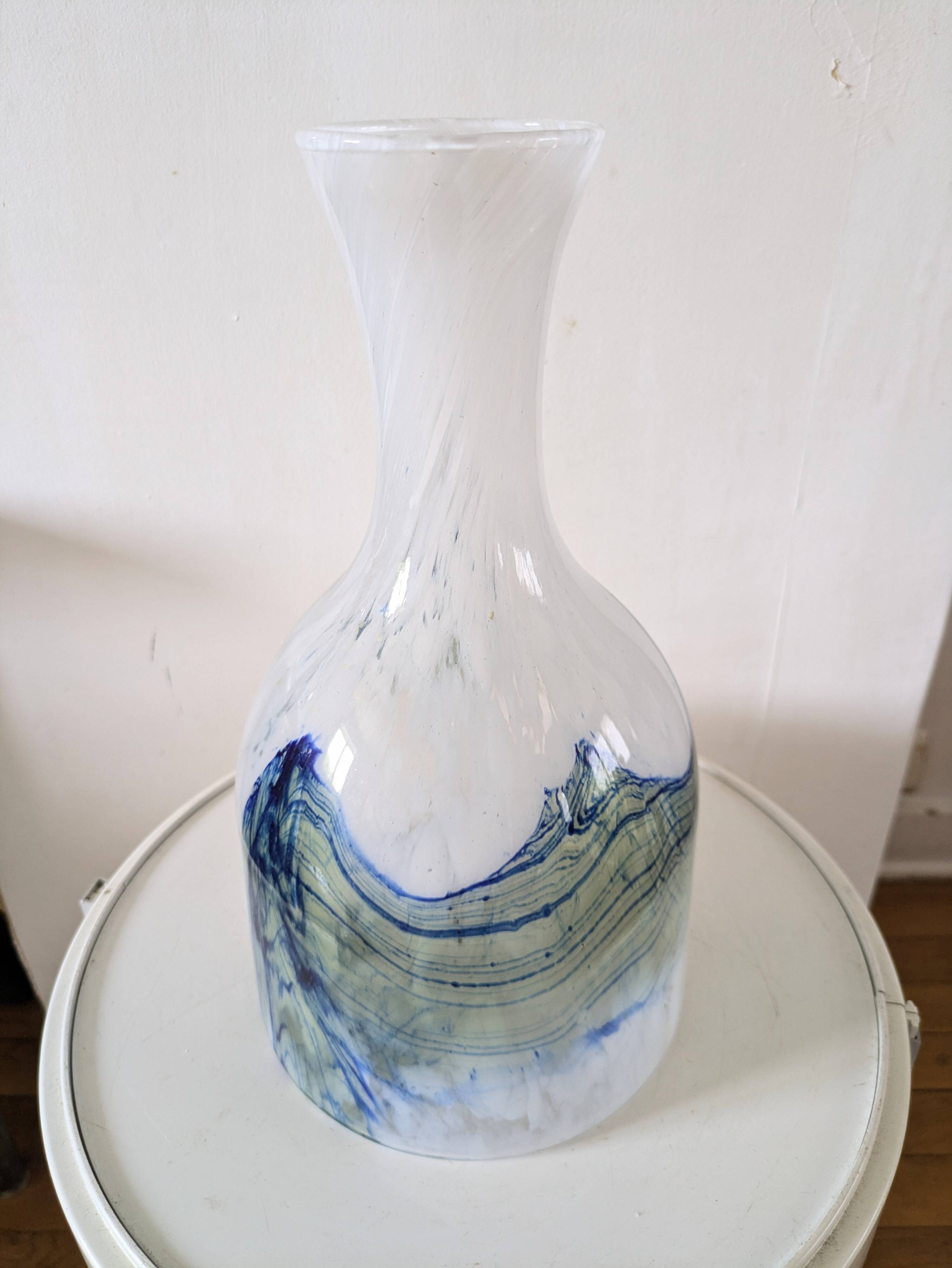 Large Murano glass vase, 70s design