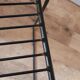 Black wire stool