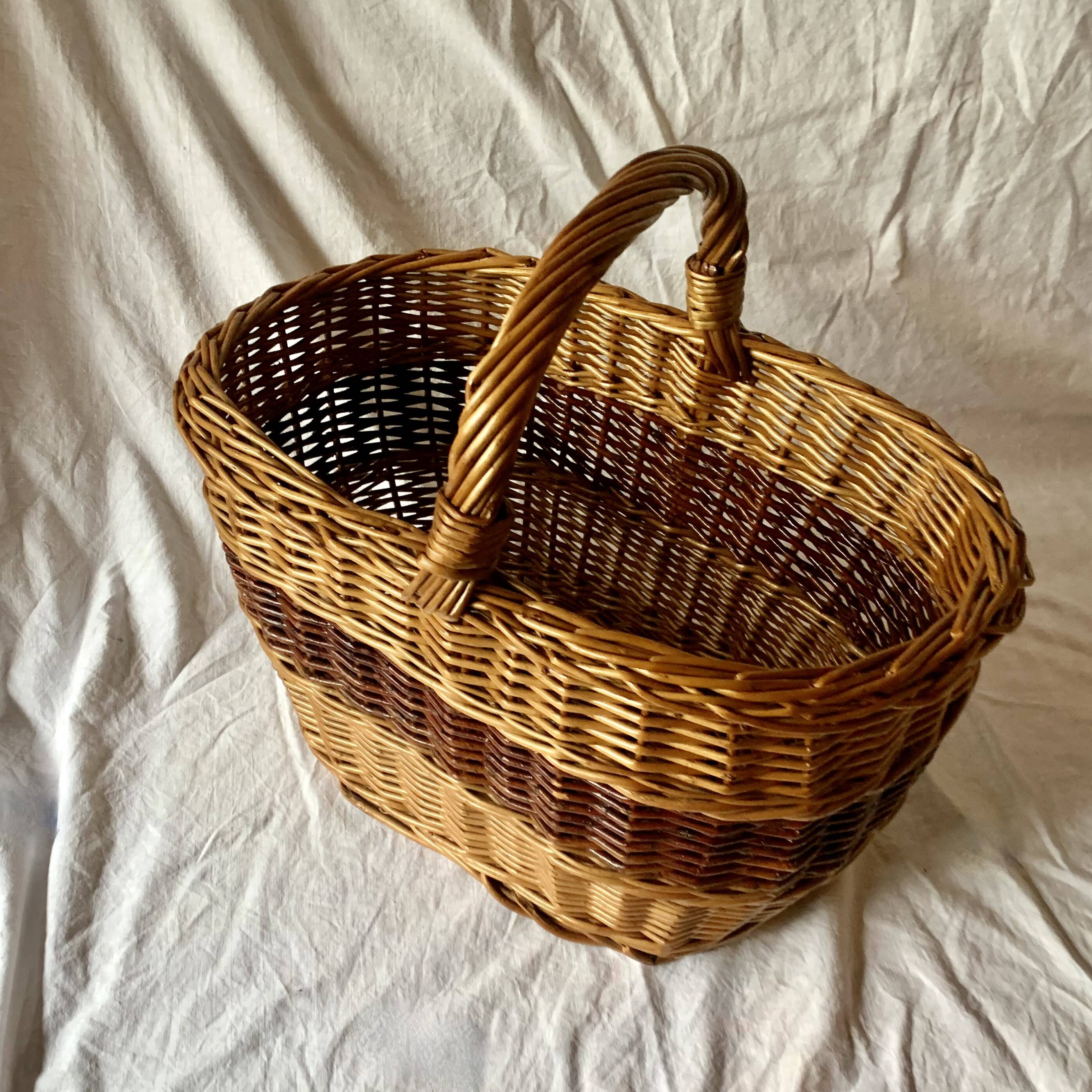 Vintage wicker basket