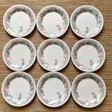 Parrot Tableware Staffordshire England Dessert Plates 1980s