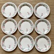 Parrot Tableware Staffordshire England Dessert Plates 1980s