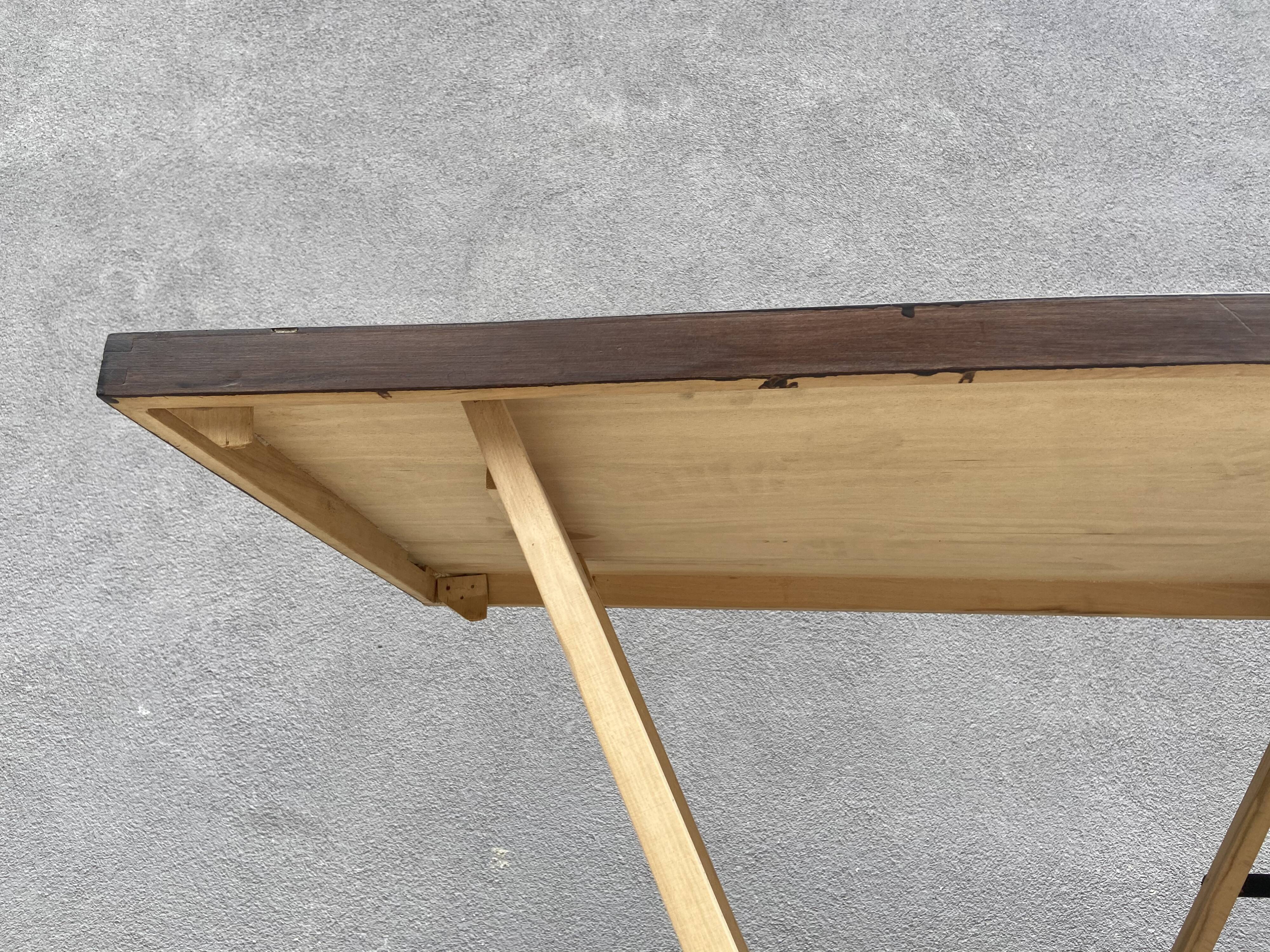 Wooden upholstery table