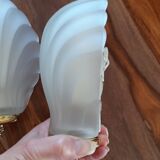 Paire d'appliques coquillages