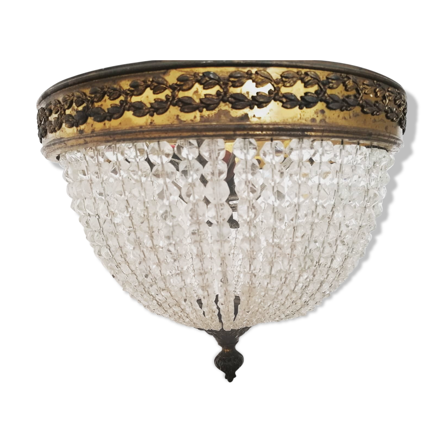 Glass beaded ceiling light