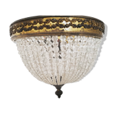 Glass beaded ceiling light