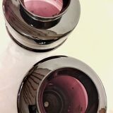 Pair of painted glass vases, France, 1940