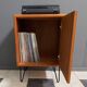 Danish teak cabinet 1960s on hairpin legs