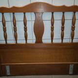 Head and footboard + box spring + bedside table