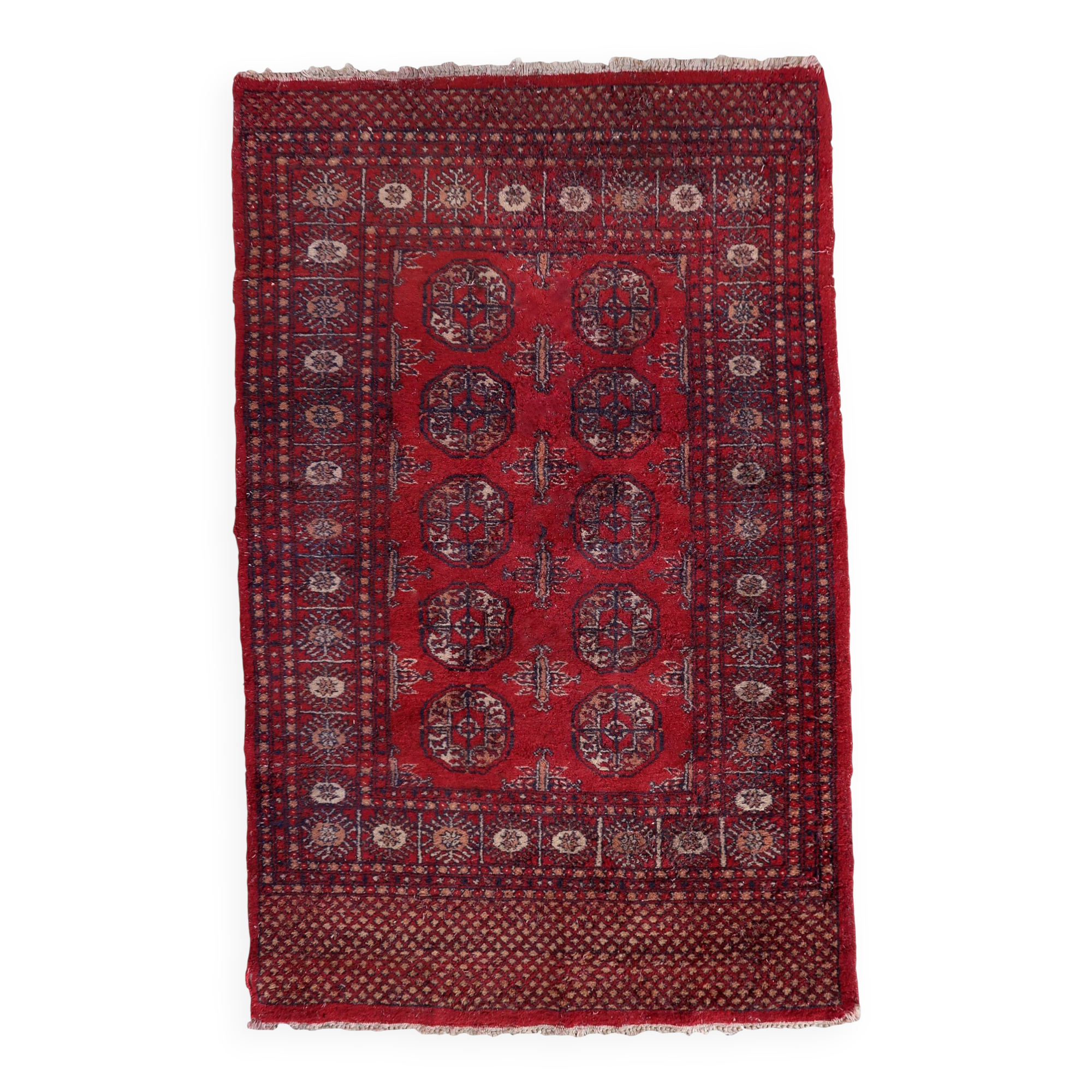 Tapis ouzbek Bukhara fait main en laine – 100 x 151 cm - 1C1033