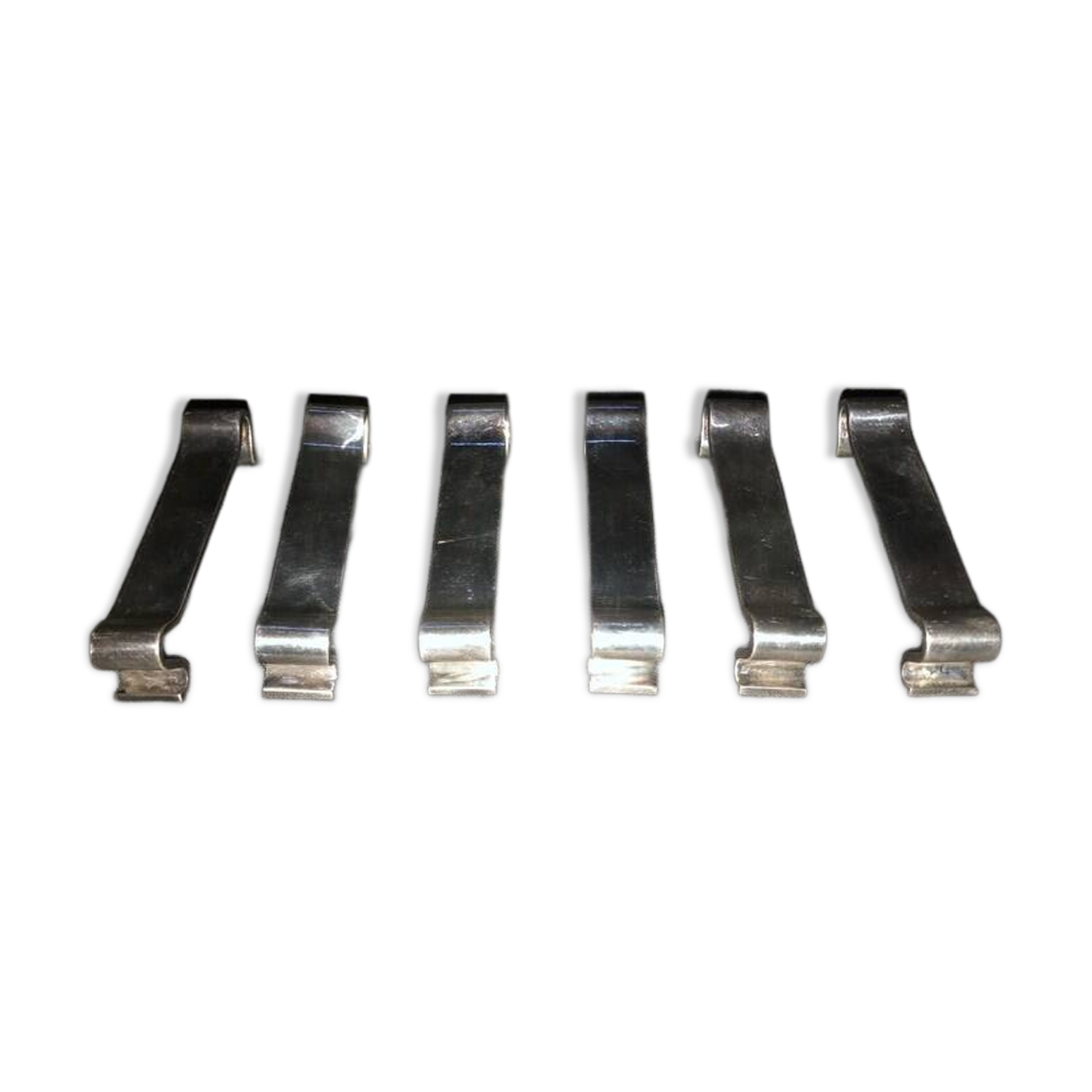 Vintage Christofle Silver Metal Knife Rests - Gallia Arabesque - Set of 6