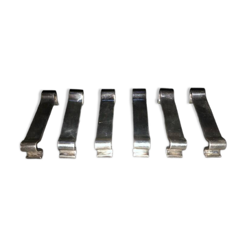 Vintage Christofle Silver Metal Knife Rests - Gallia Arabesque - Set of 6