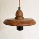 Vintage wooden pendant light