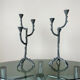 Chandeliers design aluminium années 70