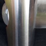 UFO wall light in aluminum and orange