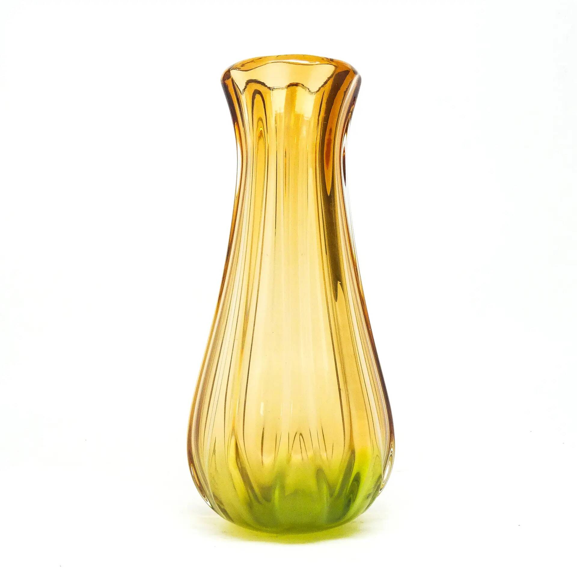 Vase Murano Sommerso, design moderne du milieu du siècle, en verre, conçu par F. Poli, Italie, années 1950.