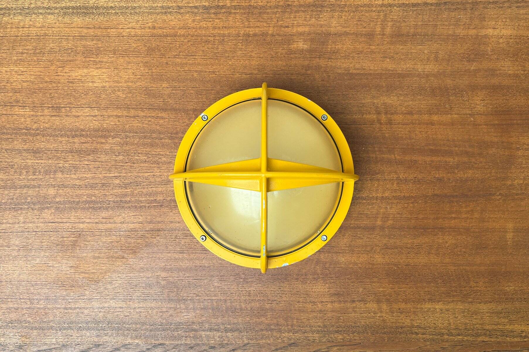 Mid-century Danish metal outdoor wall lamp model Pirate by Eva Koppel, Nils Koppel, Gert Edstrand for Nordisk Solar, 1960s.