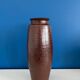 Large textured dark ceramic vase