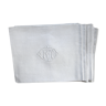 Lot de 6 serviettes de table damassées monogrammées RT