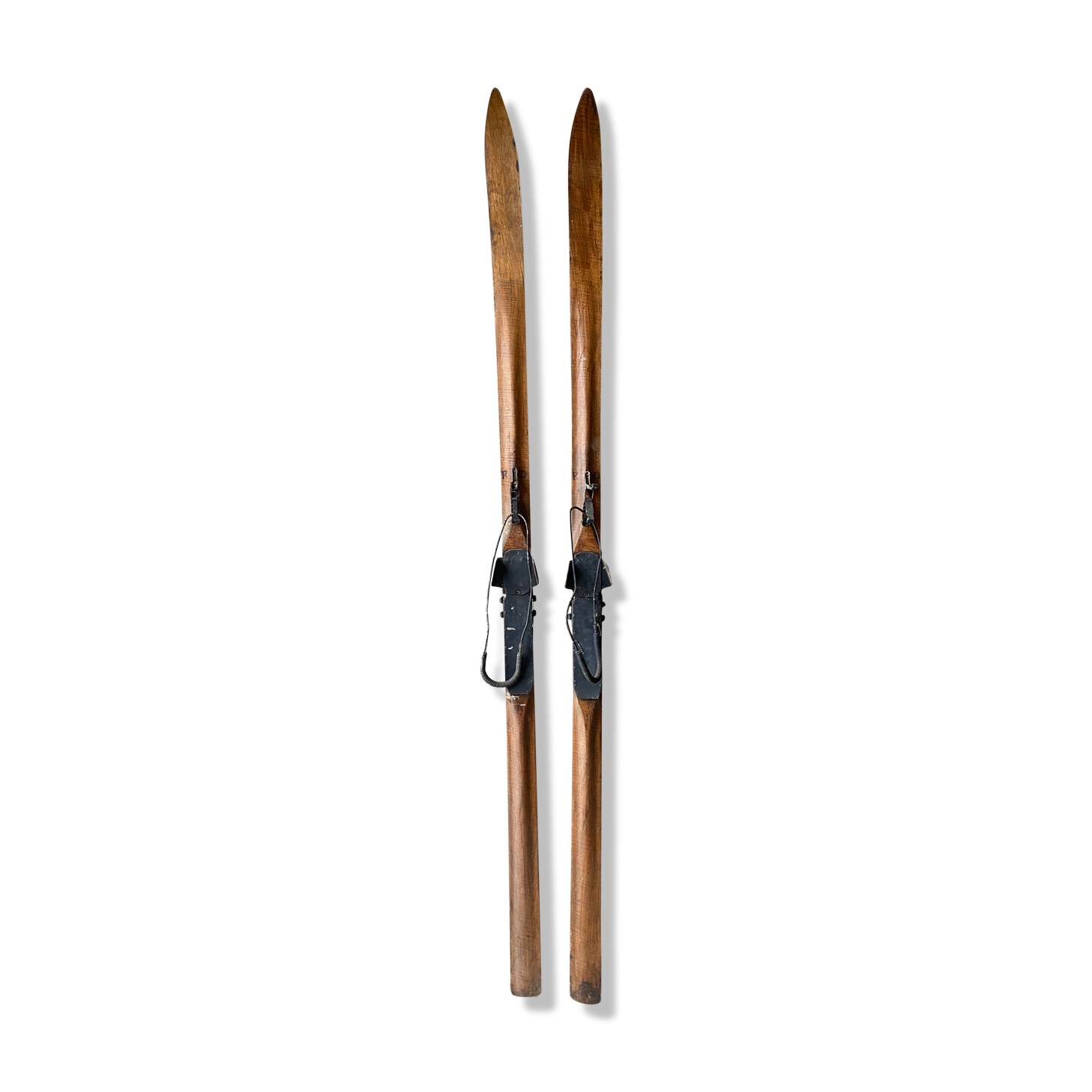 Old wooden skis