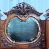 Louis XVI two-part sideboard in carved walnut