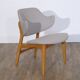 Vintage Scandinavian wooden armchair 1960