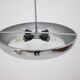 Functionalist Chrome Pendant UFO by Josef Hurka for Napako, 1930s