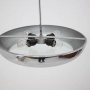 Functionalist Chrome Pendant UFO by Josef Hurka for Napako, 1930s