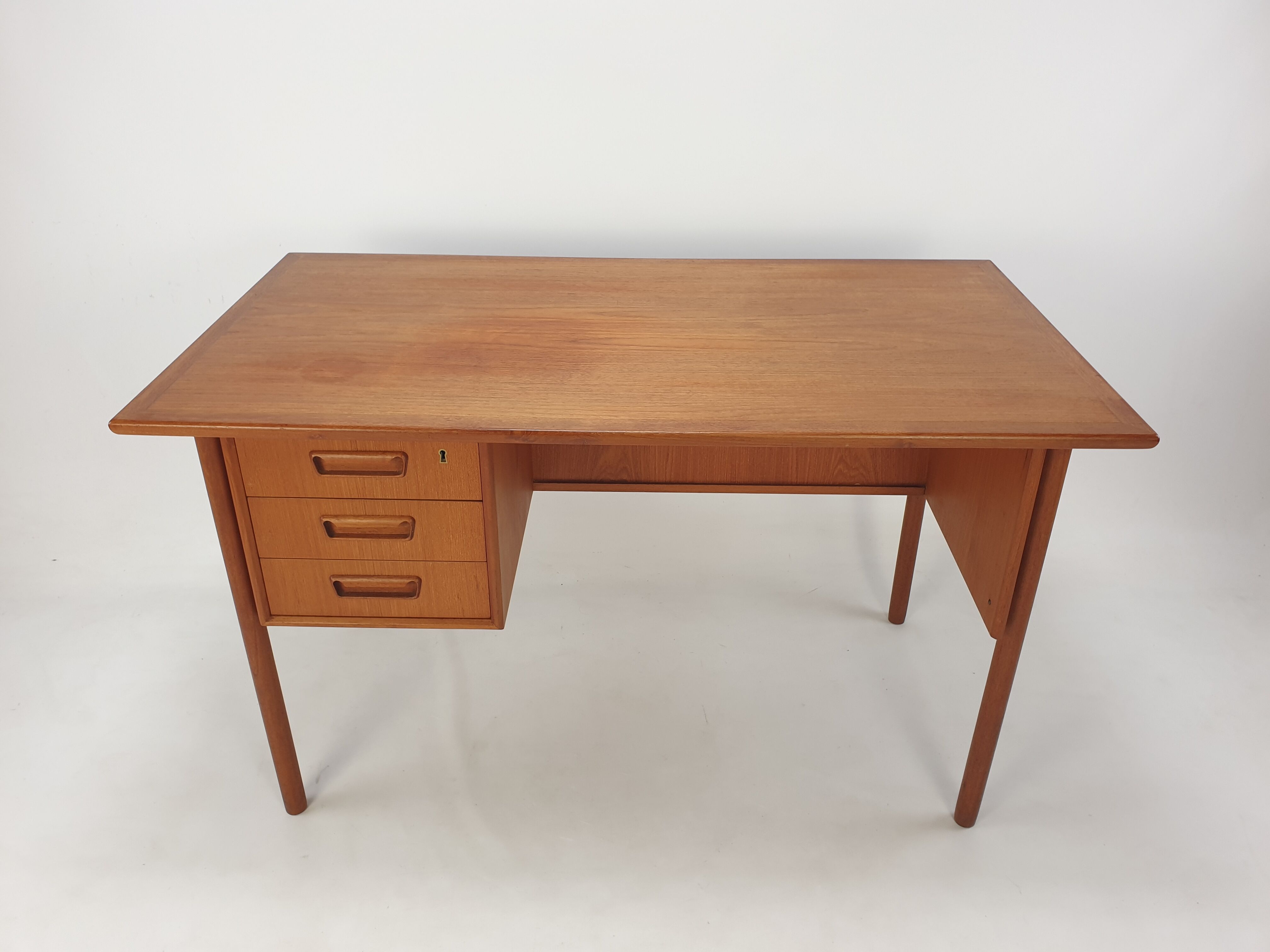Danish Teak Desk by Gunnar Nielsen Tibergaard, 1960s