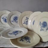 9 assiettes plates Digoin