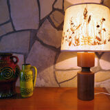 Modernist natural wood lamp 1960-70