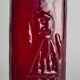 Swedish Red Devil Triangular Glass Vase by Christer Sjögren for Lindshammar