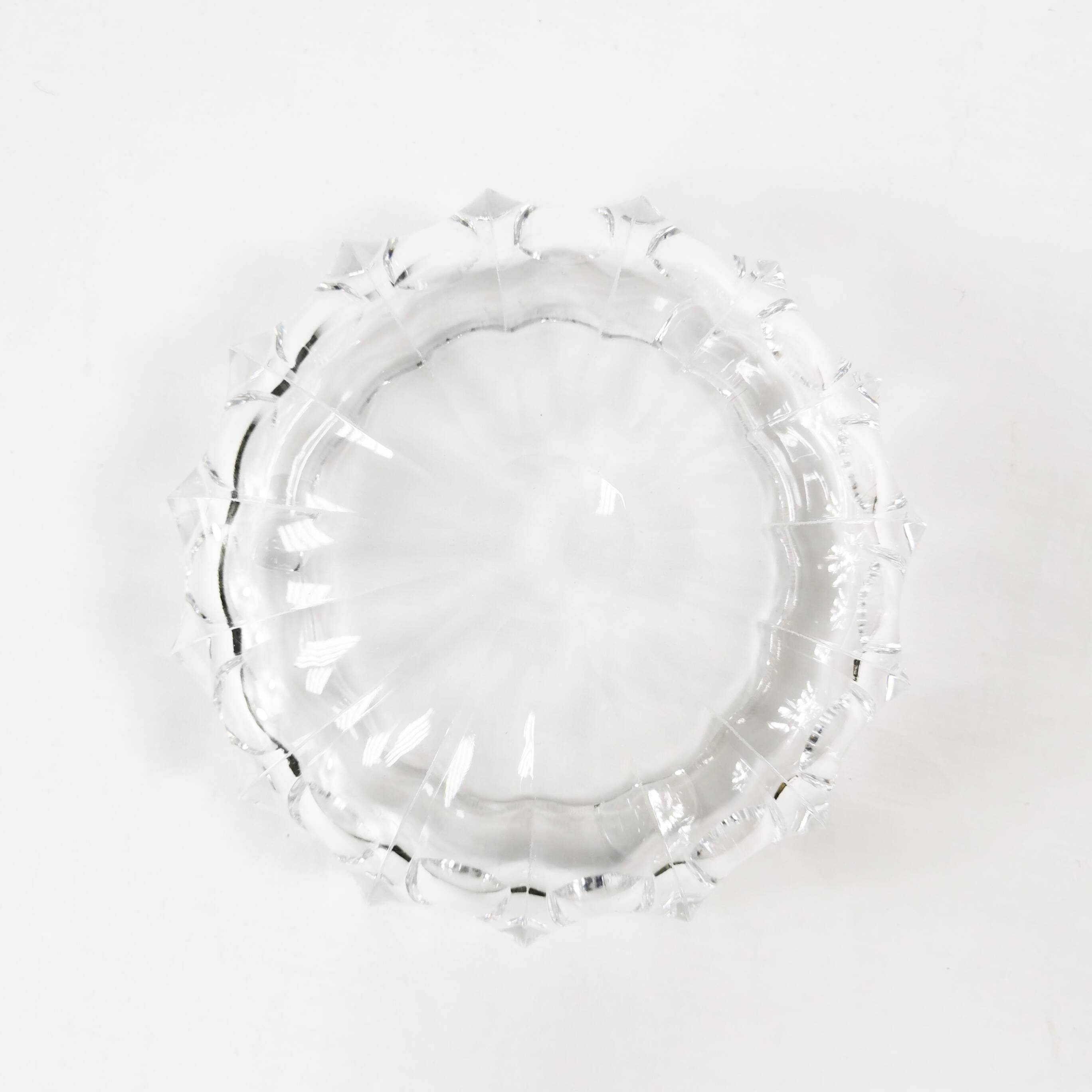 Mid Century Crystal Ashtray, Belgium 1960s