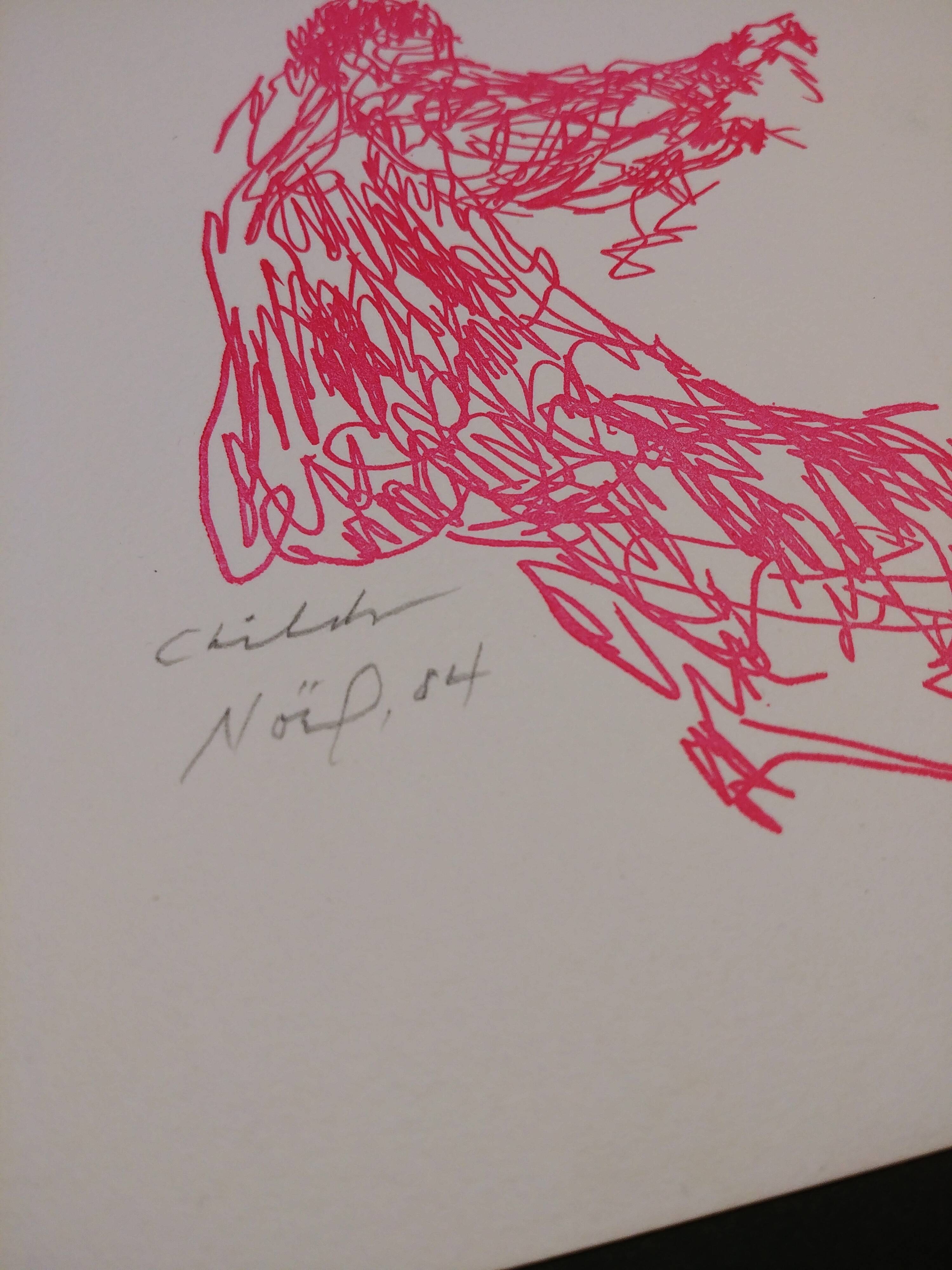 Eau forte - aquatinte - Bernrd Childs - Noel 1984