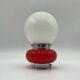 Murano Glass Red Table Lamp Mazzega, 60s