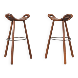 Brutalist Marbella Bar Stool by Sergio Rodriguez for Conform, 1970s, Set of