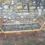 Bed rattan of the 1960s