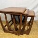 Mid- century retro vintage teak nest of tables by g plan 1960 Danish Design