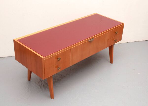 Commode des années 1950 en merisier par WK