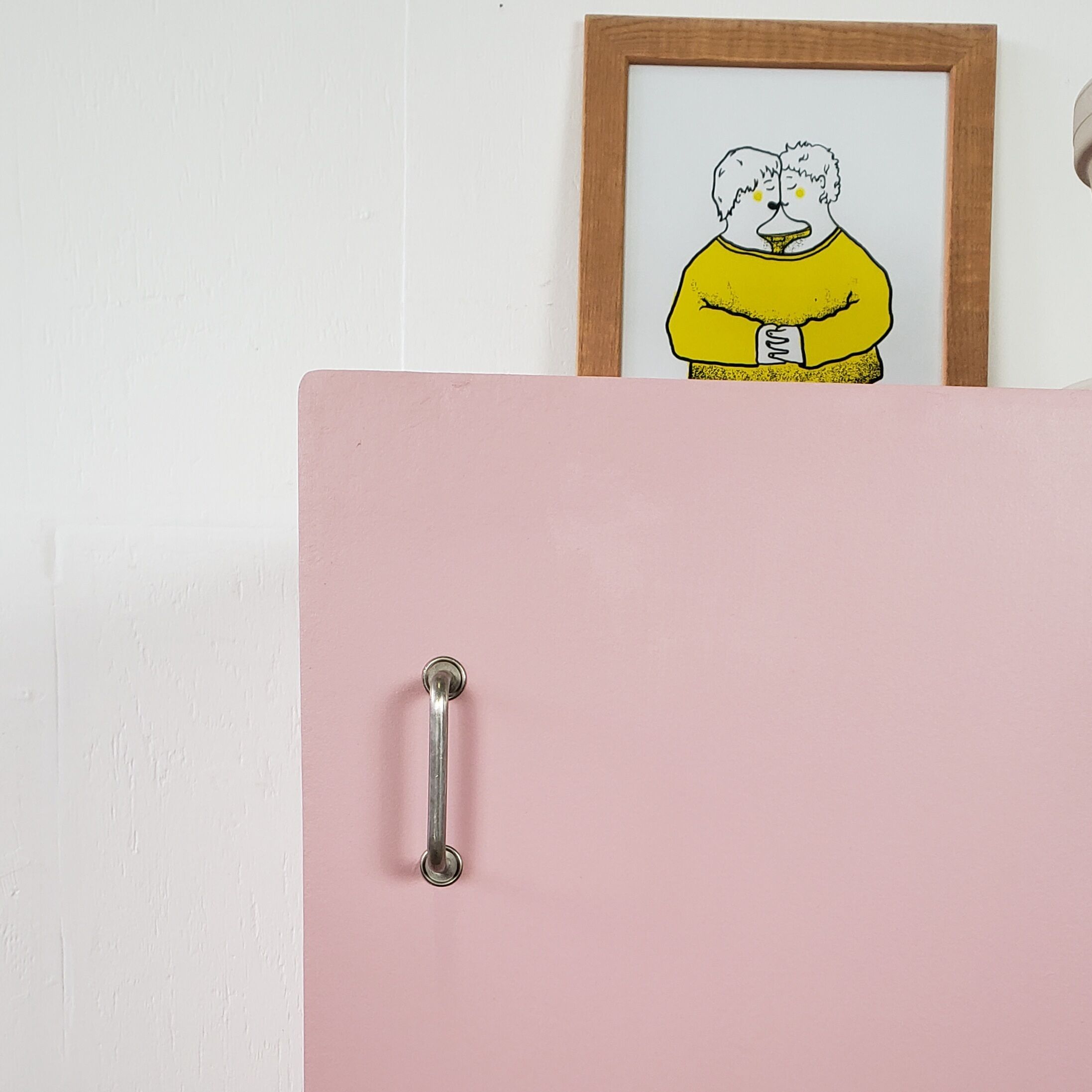 Pink storage cabinet