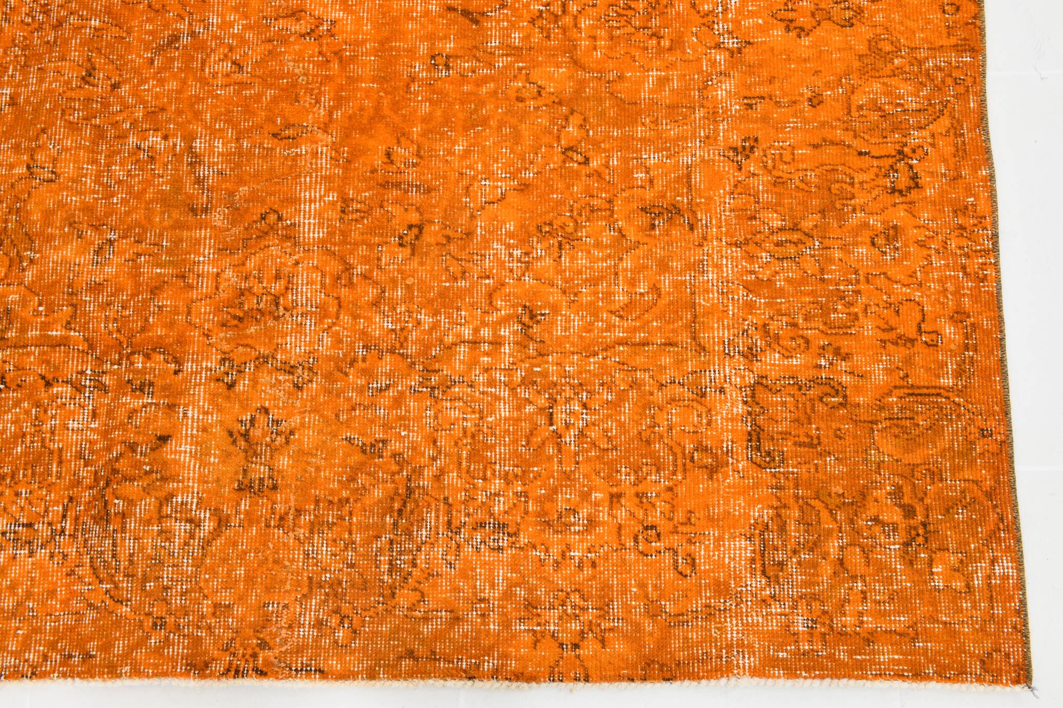 6x9 Pumpink orange vintage rug 181x287Cm SK 3400