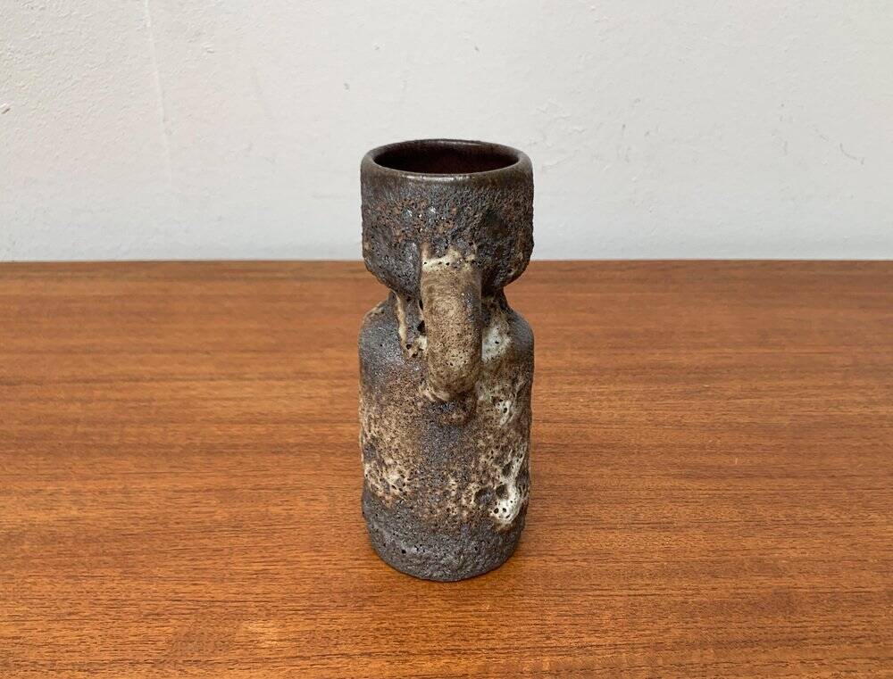 Brutalist ceramic vase, West German mid-century WGP Fat Lava by Jopeko, 1960s.