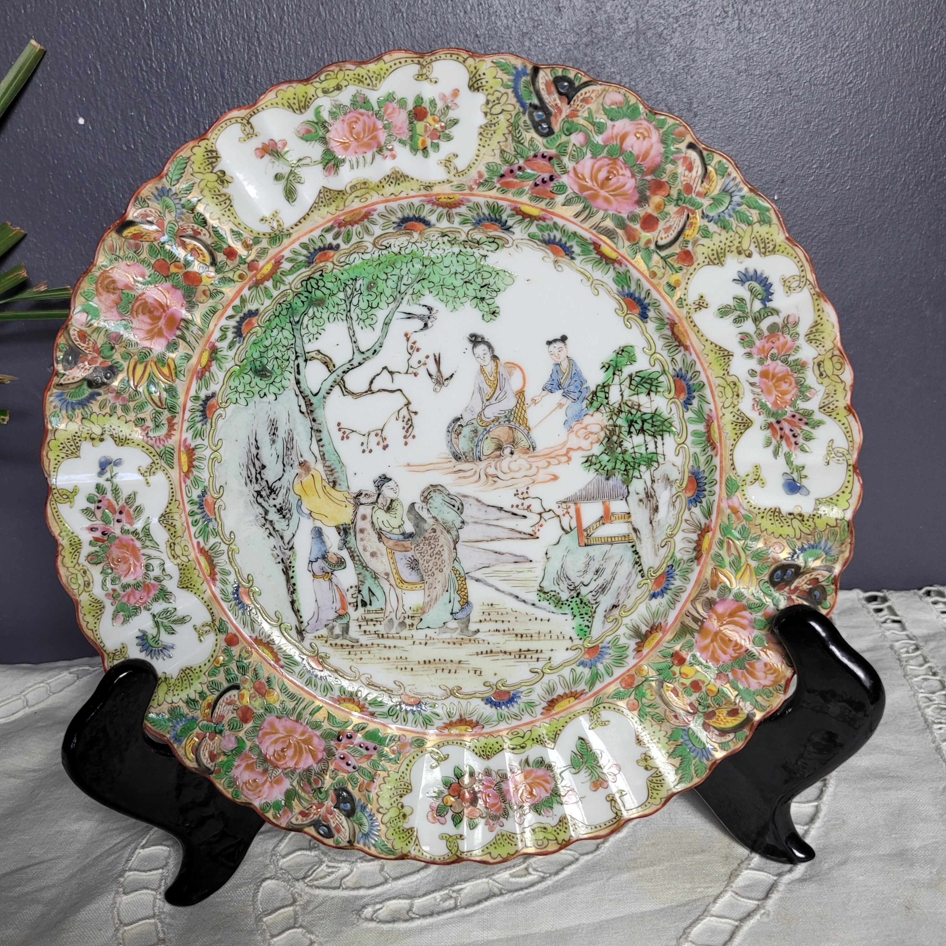Chinese plate Canton porcelain