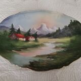 Limoges wall decoration dish early 20th century