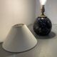 Wood lamp, fabric cable, cotton shade