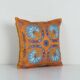 Vintage embroidered cushion cover 48x48 cm