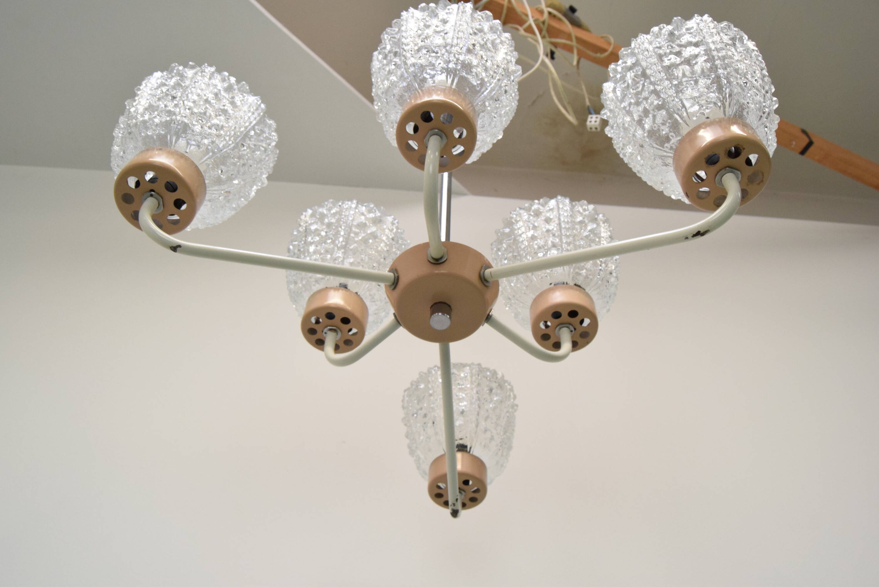 Mid-century Chandelier by Jilové u Děčína, 1970's.
